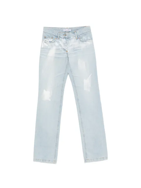 Dolce & Gabbana Pre-Owned 2000s bleached-effect jeans Blue DG350BTX