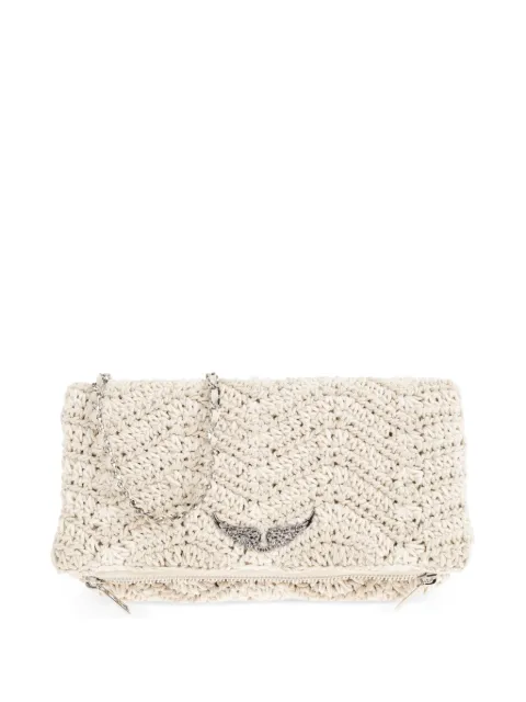 Zadig&Voltaire Rock Macramé clutch bag Neutrals LWBA042110