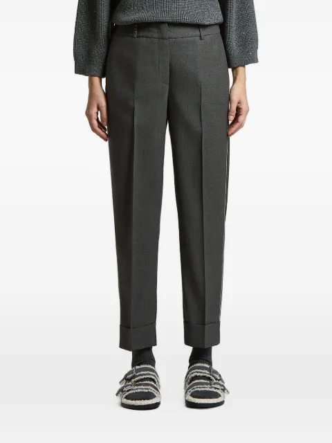 Peserico pressed-crease trousers Grey A04753D03472