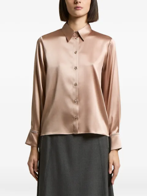 Peserico satin-finish shirt Neutrals A0668402372