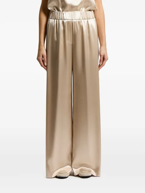 Peserico satin-finish elasticated-waistband palazzo pants Neutrals A0423201514