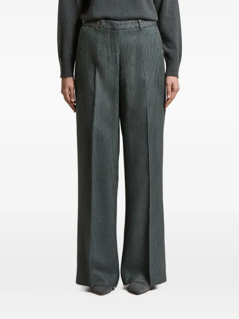 Peserico pressed-crease trousers Grey A04067D05219