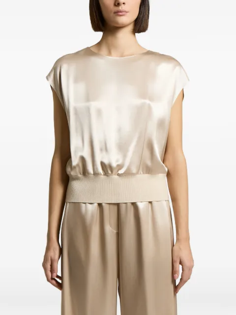 Peserico satin-finish blouse Neutrals A06302A1514