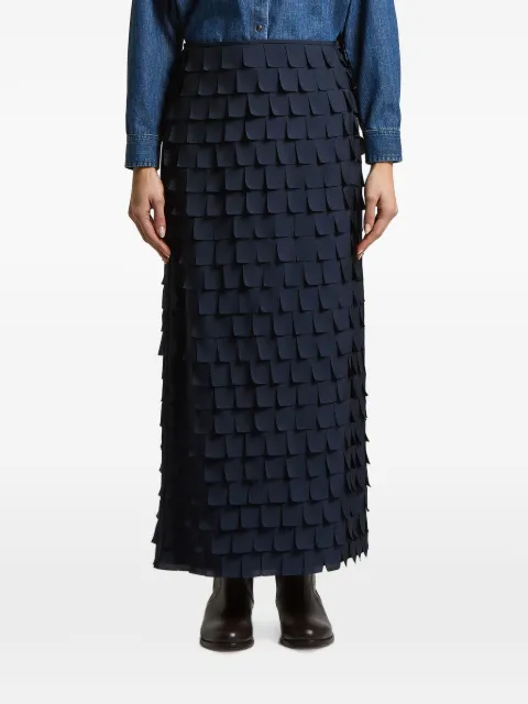Peserico layered maxi skirt Blue A0522303705