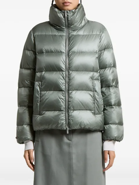 Peserico quilted high-neck jacket Green A2412702200