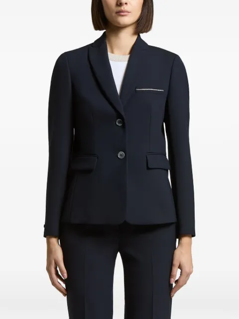 Peserico bead-embellished single-breasted blazer Blue A01912D01934