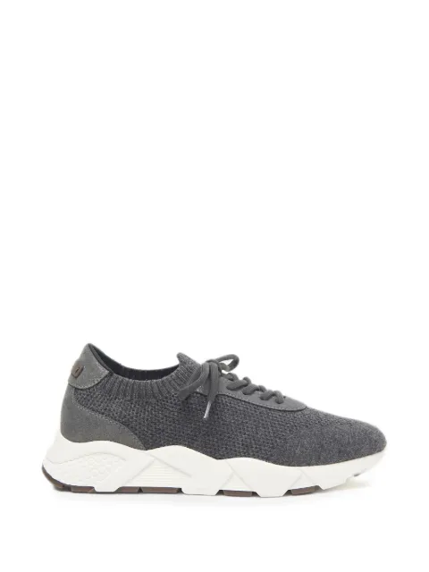 Peserico lace-up panelled sneakers Grey A39743C0CC872