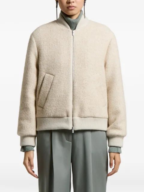Peserico zip-up bomber jacket Neutrals A21103A7733