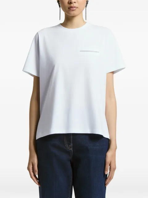 Peserico monili-embellished T-shirt White A06890J000079