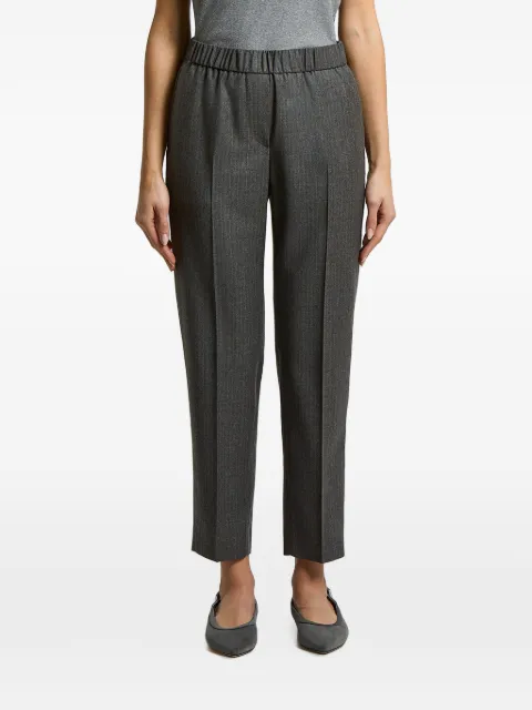 Peserico pinstriped-pattern trousers Grey A0417807504