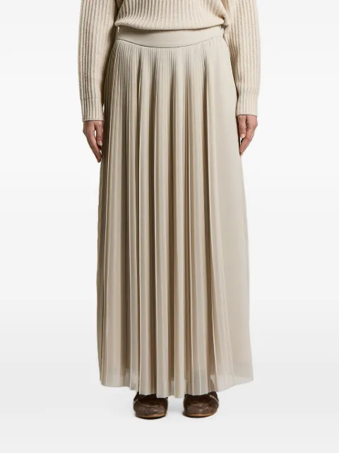 Peserico pleated maxi skirt Neutrals A0520100P3PL008