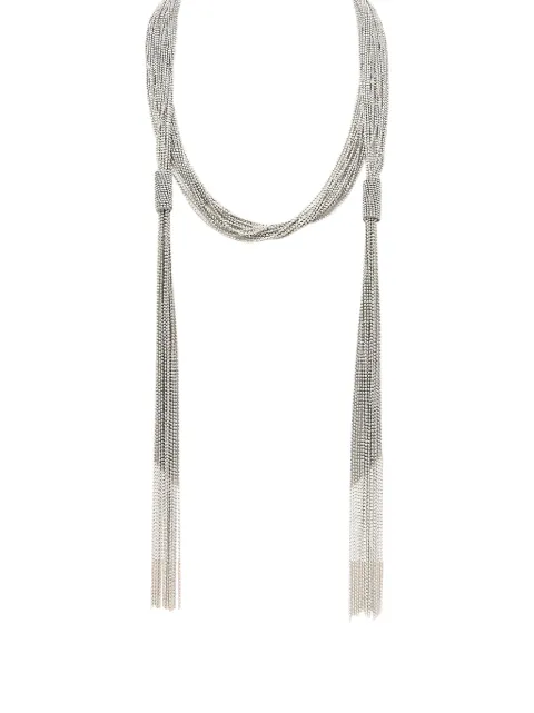 Peserico multi-strand tassel necklace Silver A35526C0CC912