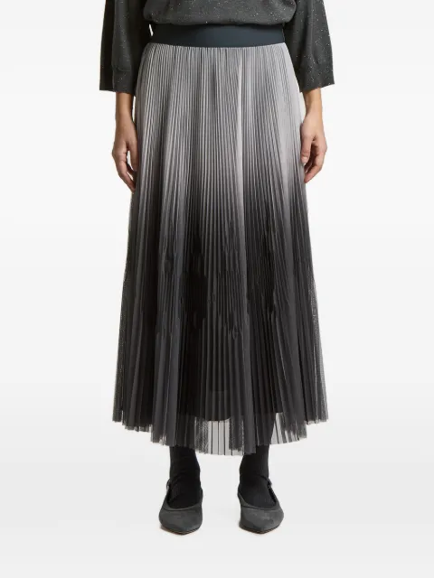 Peserico pleated midi skirt Grey A0524600P3PL007