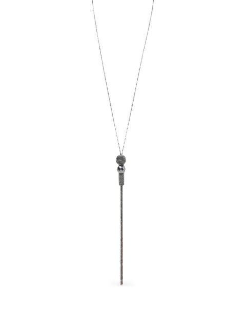 Peserico hematite tassel necklace Silver A35534C0CC906