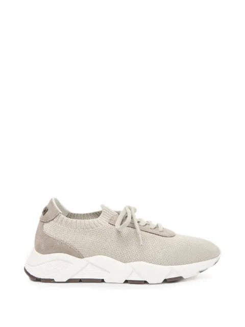 Peserico lace-up panelled sneakers Neutrals A39742C0CC873