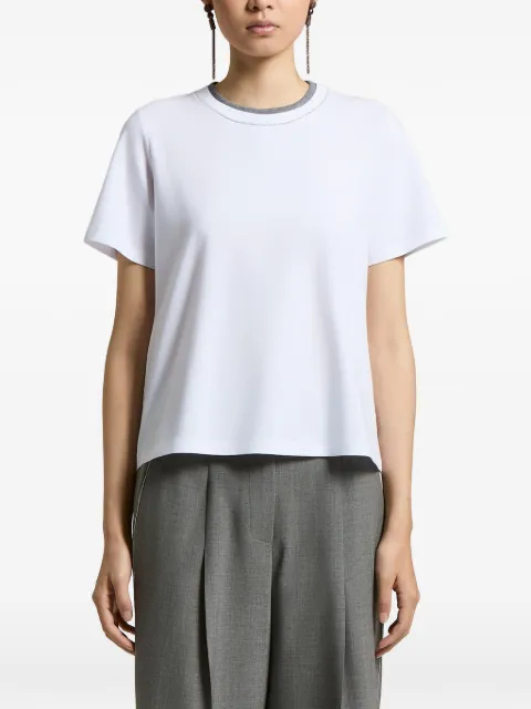 Peserico layered-detail T-shirt White A06864J000079