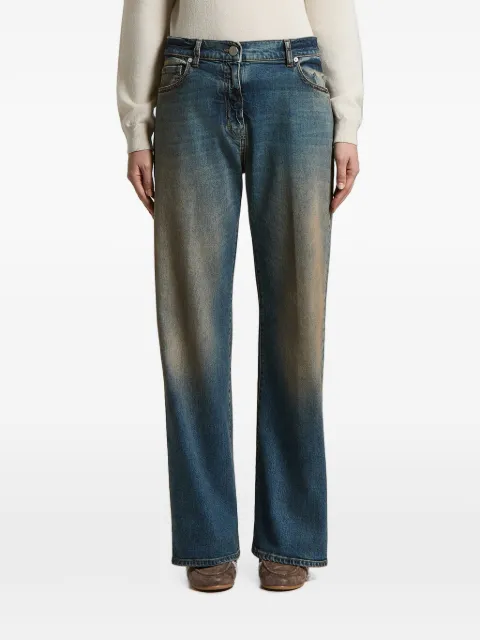 Peserico faded wide-leg jeans Blue A04698L21Q04291