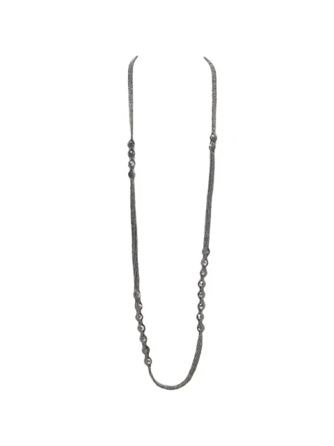Peserico crystal-embellished beaded necklace Silver A35528C0CC900