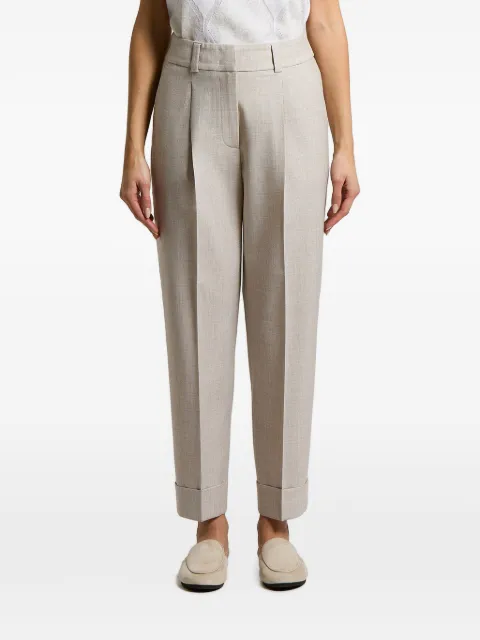 Peserico pleated turn-up trousers Neutrals A04816V06413