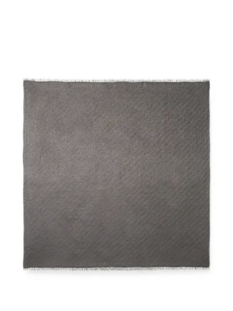 Peserico metallic-thread frayed scarf Grey A31550C0CC890