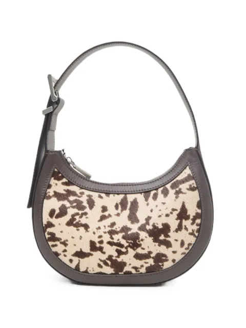 Peserico animal-print calf leather shoulder bag Brown A38392C0CC882
