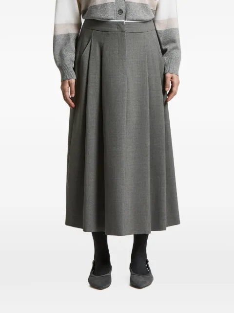 Peserico pleated midi skirt Grey A05735B2008