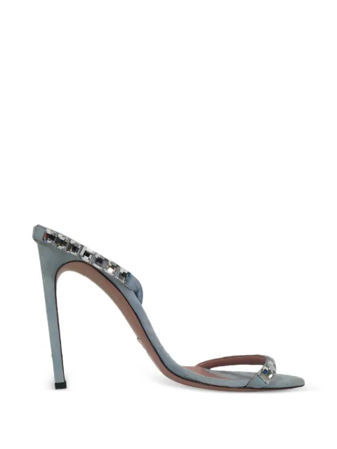 Gucci Pre-Owned crystal-embellished slingback sandals Blue RFCPUGBSH748852W
