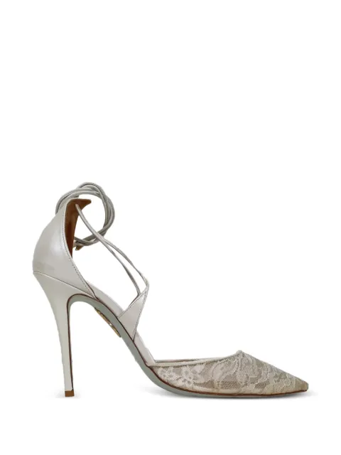Aquazzura Matilde lace-up pumps White RFCPUGBSH748861W