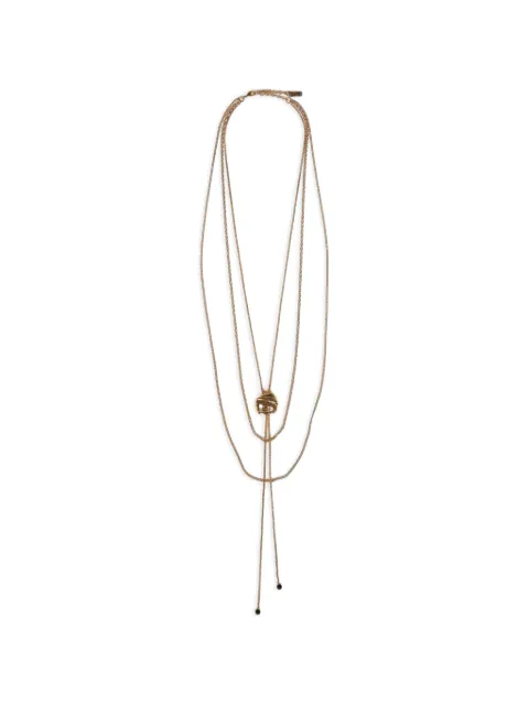 Chloé The Chloé Letters logo-charm necklace Gold CH26AJN04CB7