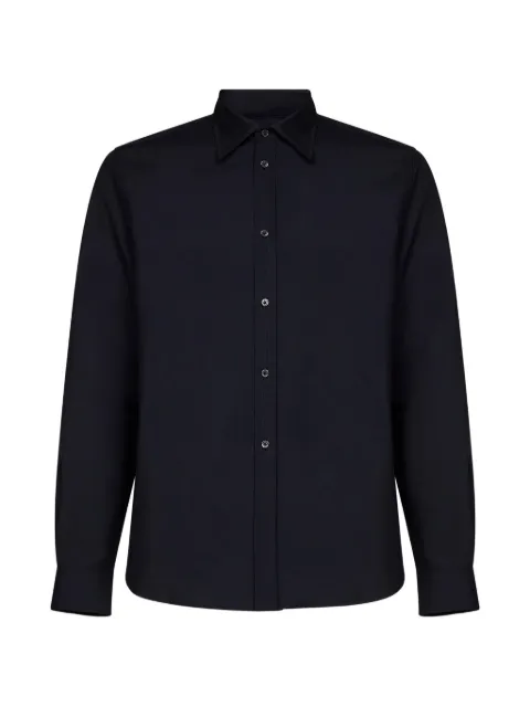 Jil Sander pointed-collar rounded-hem shirt Blue J22DL0387J41444402