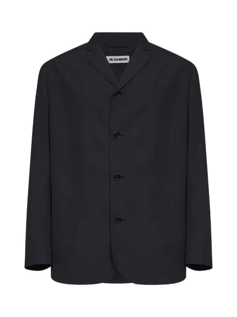 Jil Sander single-breasted boxy-fit jacket Black J22SW0164J74276