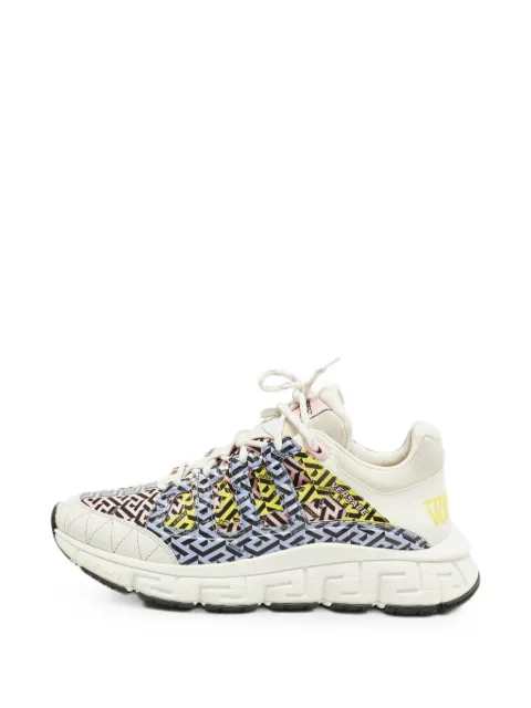 Versace Pre-Owned Trigreca lace-up sneakers White 1330414