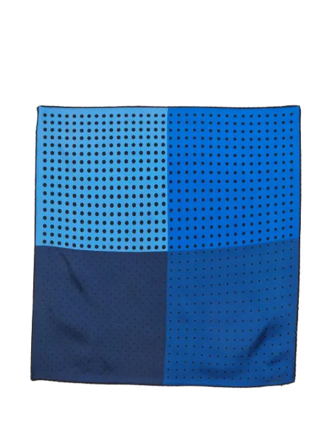 Lanvin Pre-Owned polka-dot pocket square scarf Blue 1347874