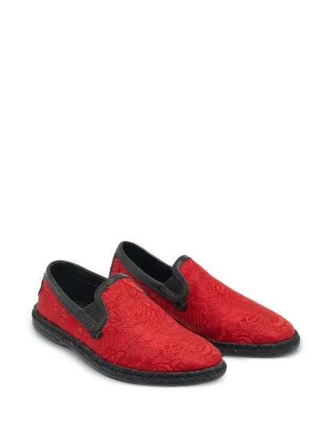 Dolce & Gabbana Pre-Owned brocade espadrilles Red 1262553