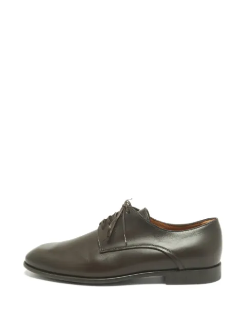 Ferragamo Pre-Owned lace-up leather Oxford shoes Brown 1360714