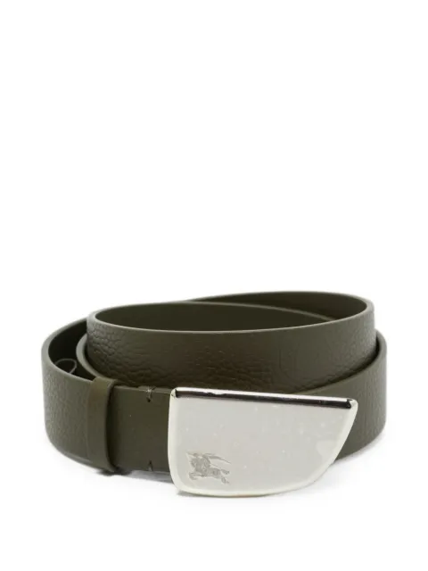 Burberry Pre-Owned Shield buckled leather belt Green 1276114