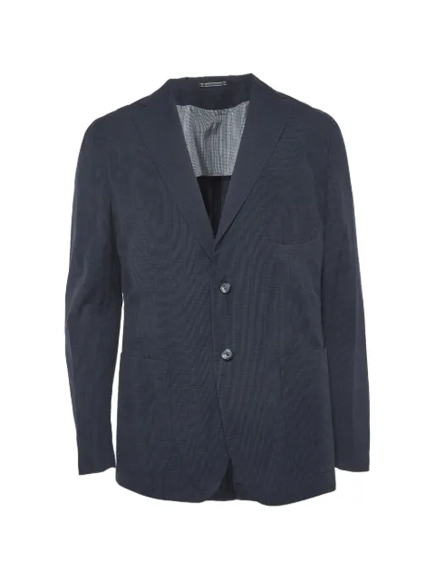 BOSS check-pattern blazer Blue 1342866