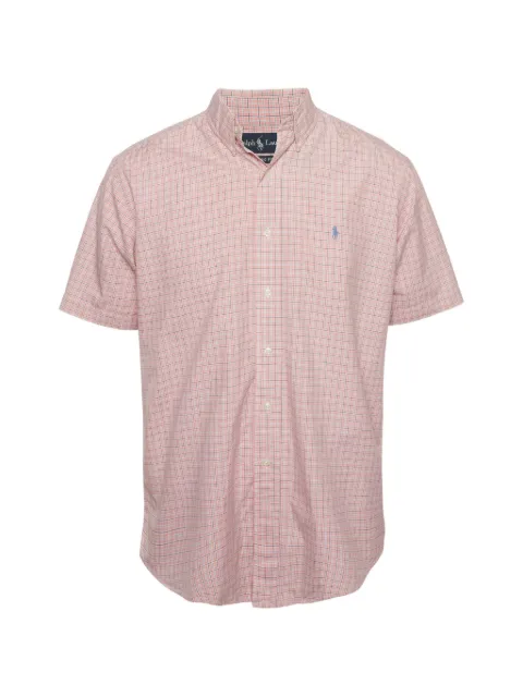 Ralph Lauren Vintage plaid short-sleeve shirt Pink 1333787
