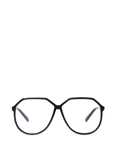 VALENTINO GARAVANI EYEWEAR VLogo geometric-frame glasses Black VG0026S