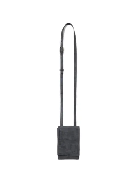 Peserico calf suede foldover crossbody mini bag Grey A38396C0CC874