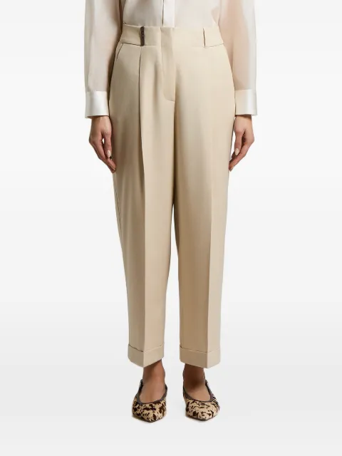 Peserico pleat-detail trousers Neutrals A04079U03359