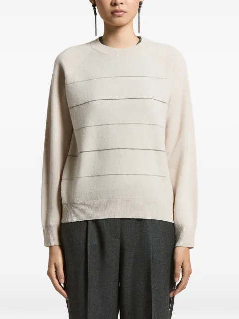 Peserico striped sweater Neutrals A99865F1209283