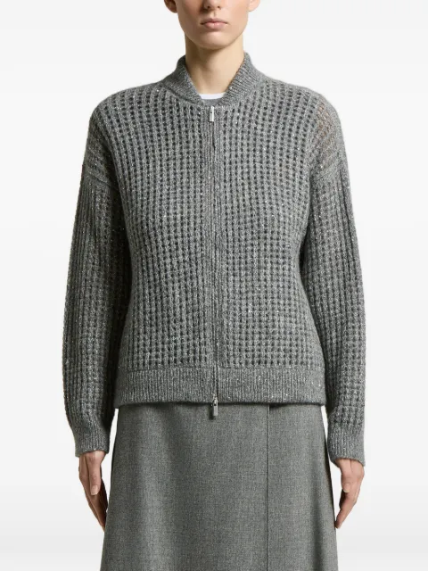 Peserico open-knit cardigan Grey A99248F05G9100