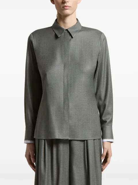 Peserico long-sleeved shirt Grey A06818D06461