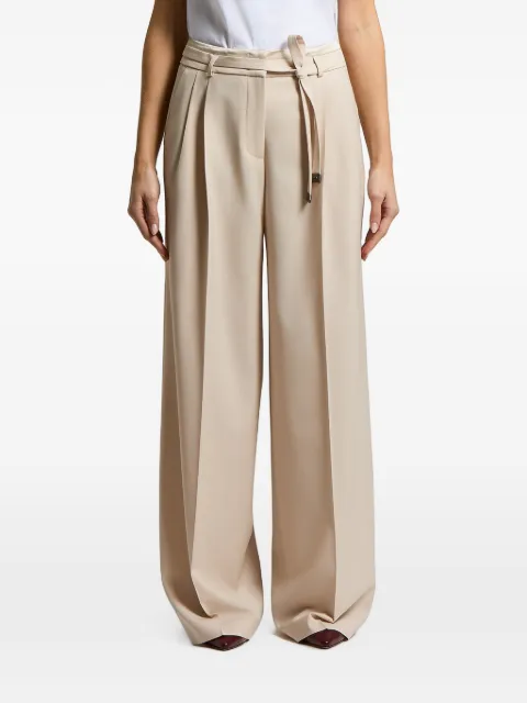 Peserico pleated belted trousers Neutrals A04668AC2008
