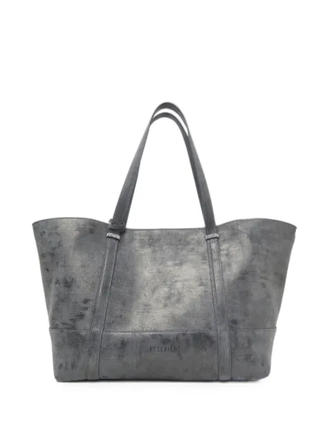 Peserico beaded-trim calf suede tote bag Grey A38388C0RCC877