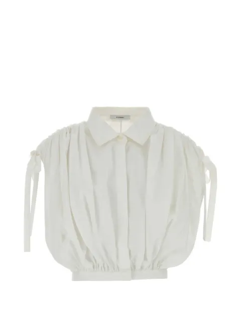Givenchy gathered tie-fastening shirt White BW61MP1634