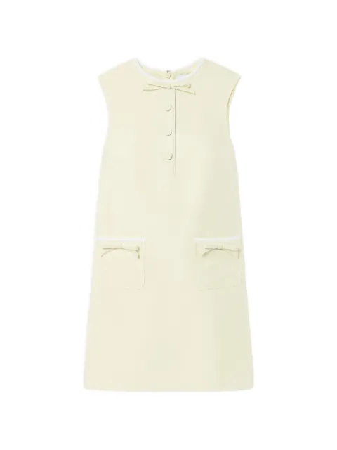 Self-Portrait yellow taffeta bow mini dress Yellow PF26002SDY