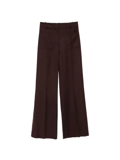 Victoria Beckham Alina wide-leg trousers Brown 1226WTR005115S