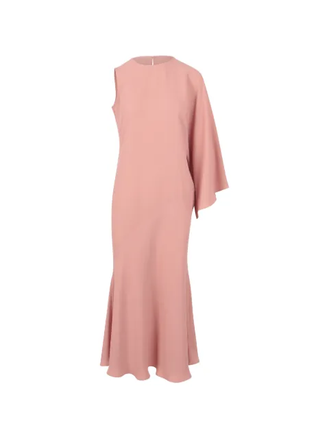 Gianluca Capannolo asymmetric cape-sleeve dress Pink 800110410373
